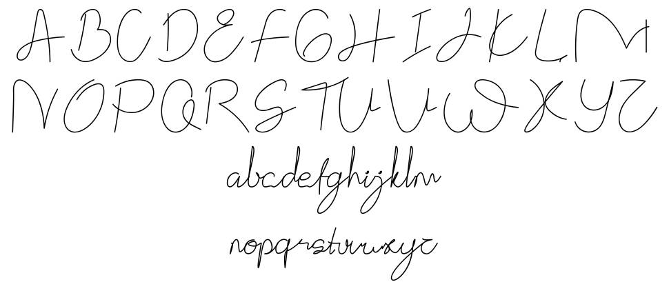 Gittelya font specimens