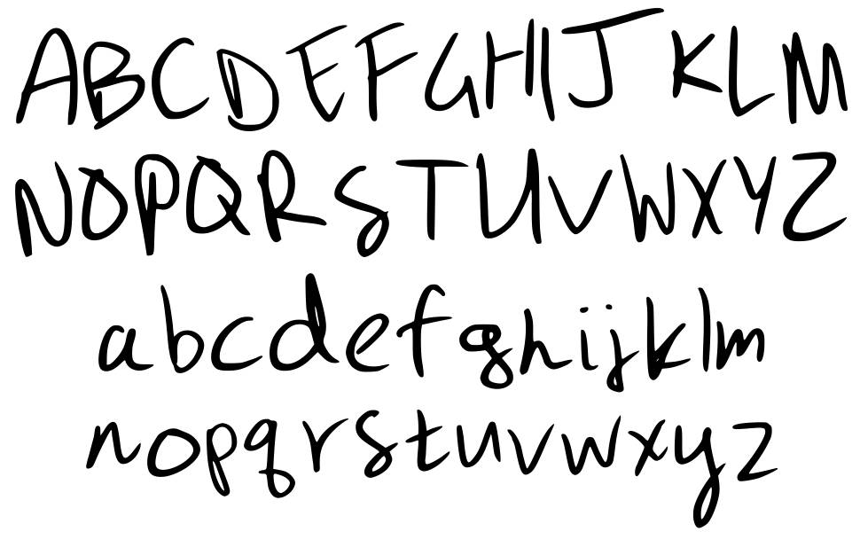 Gizmo Pencil font Örnekler