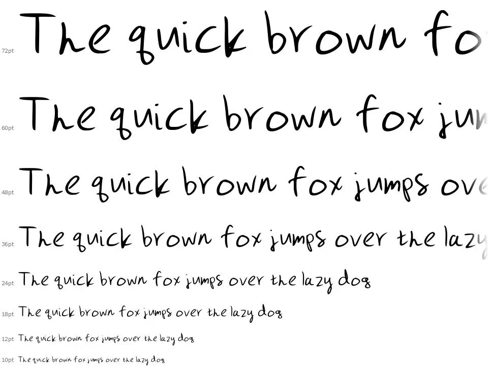 Gizmo Pencilfont waterfall