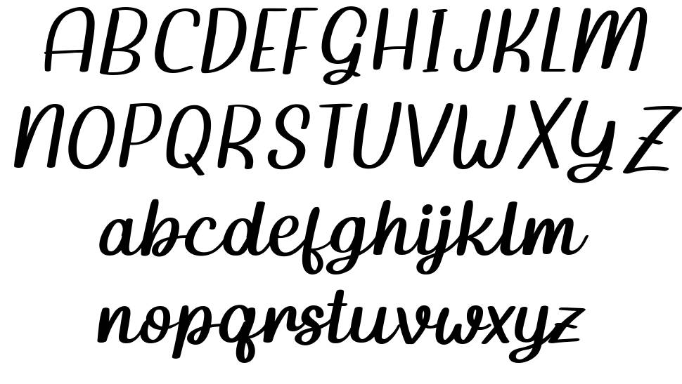 Gladione font Örnekler