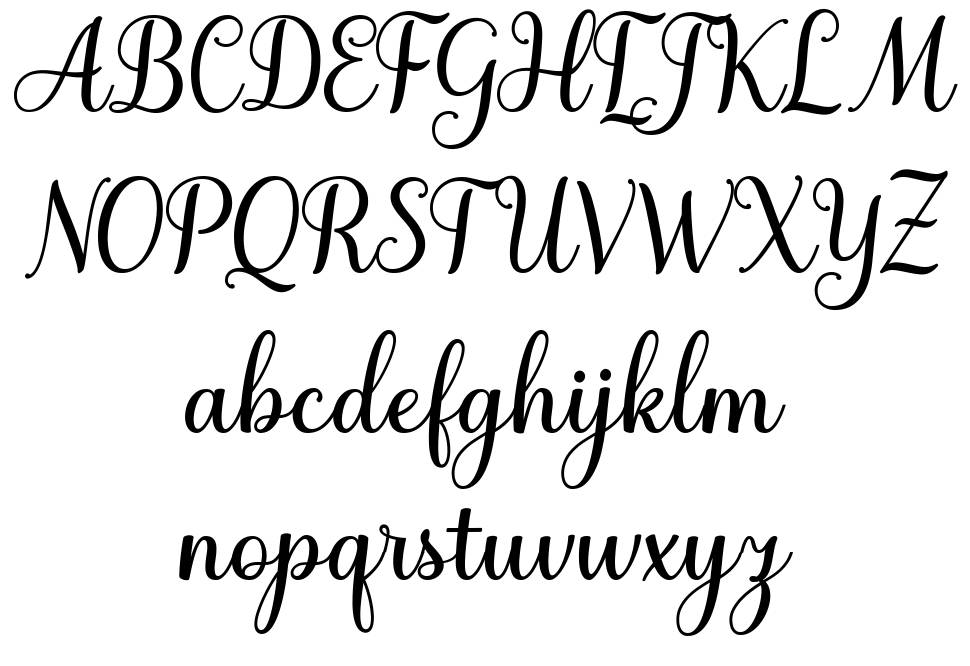 Gladista Script font I campioni