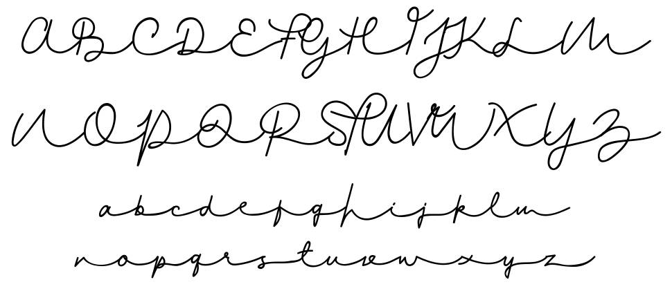 Gladys Script font specimens