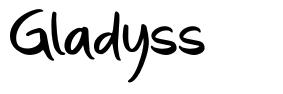 Gladyss フォント
