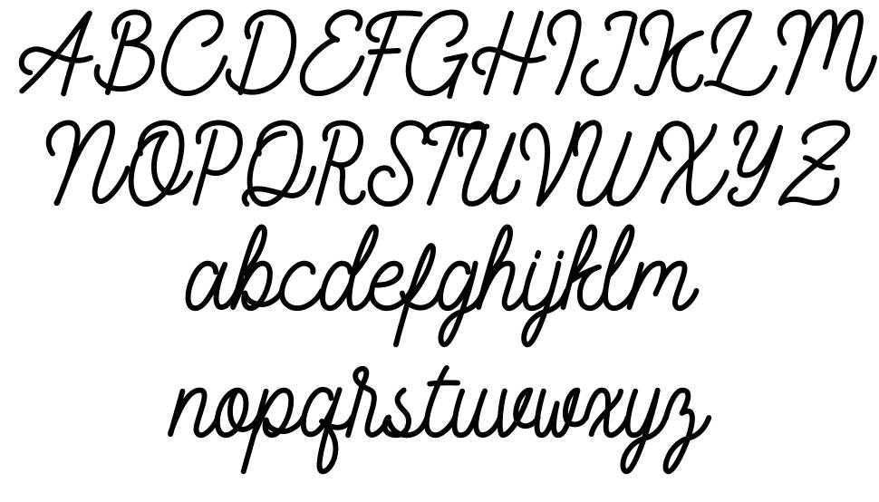 Glafitas font specimens