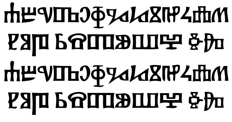 Glagolitsa шрифт Спецификация