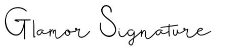 Glamor Signature font