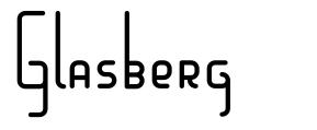 Glasberg шрифт