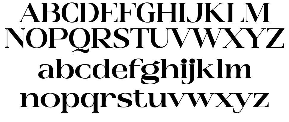 Glashick font specimens