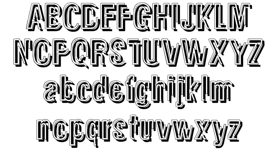 Glasnost font specimens