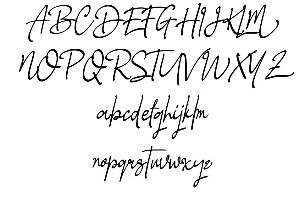 Glastia Monoline フォント 標本