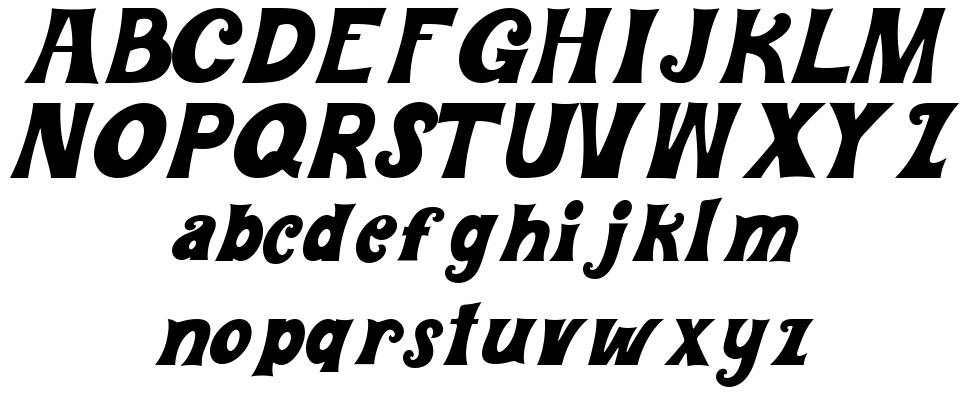 Gleamore font specimens