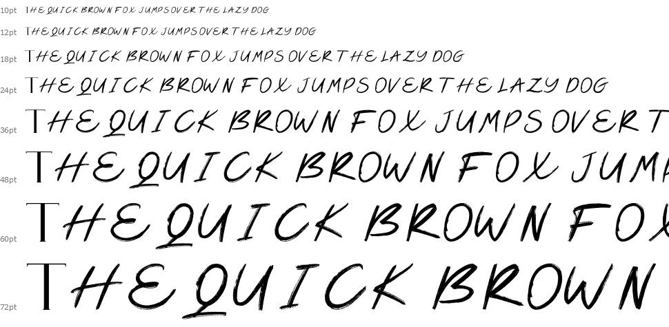 Glemor Typeface font Waterfall