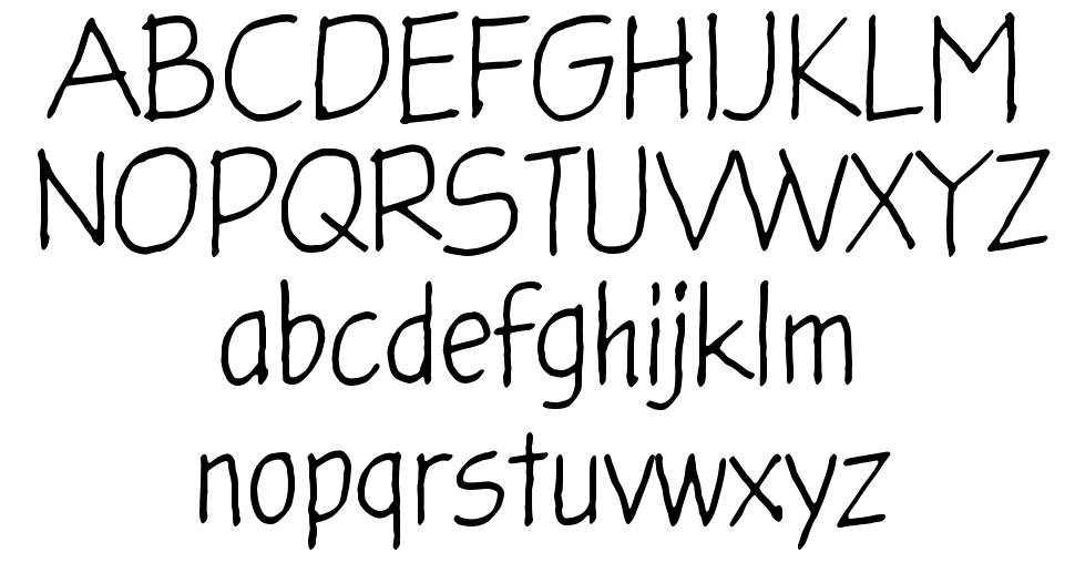 Glingzerminator font specimens
