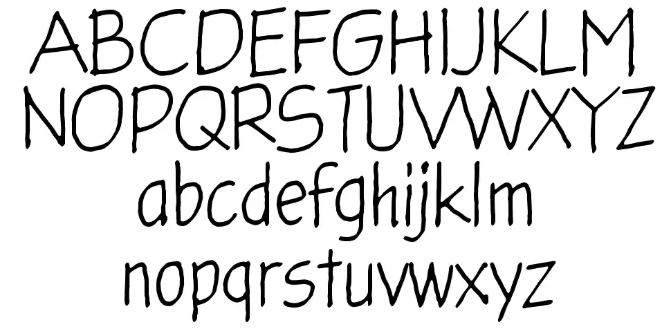 Glingzerminatorfont specimens