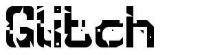 Glitch schriftart