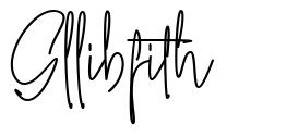 Gllibfith шрифт