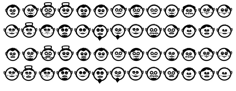 Globe Face font Örnekler