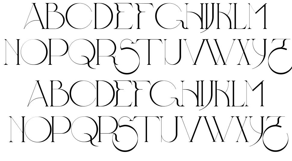 Gloestiva font specimens