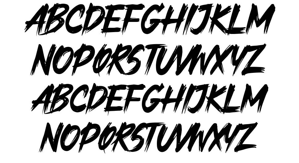 Gloomy Things font specimens