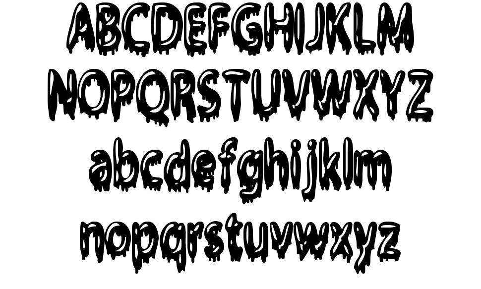 Gloop font specimens