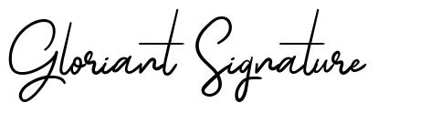Gloriant Signature czcionka