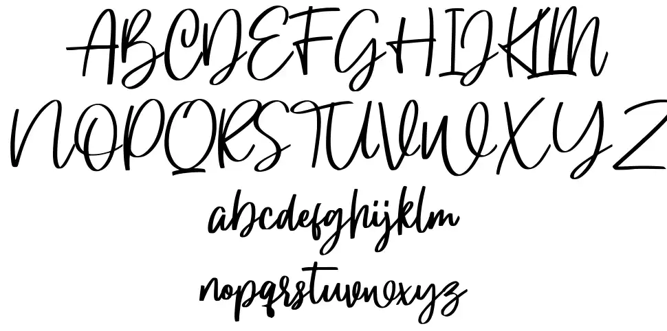 Gloryoussfont specimens