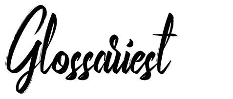 Glossariest font