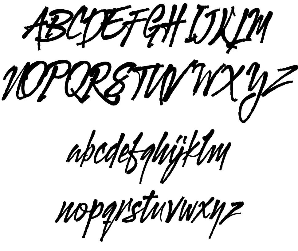 Gloucester Brush Script font specimens