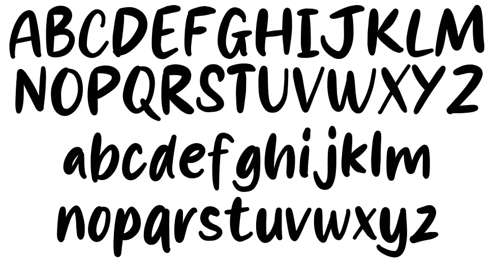 Glowingfont specimens