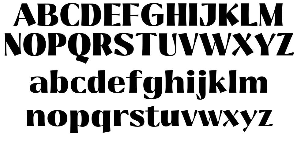 Glowkin font specimens