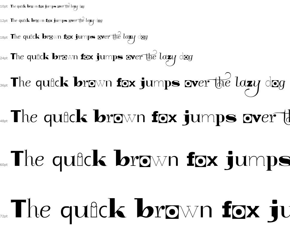 GlukMixer font Waterfall