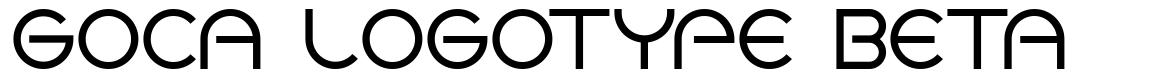 Goca Logotype Beta 字形
