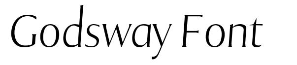 Godsway Font carattere