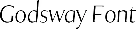 Godsway Font