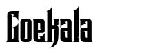 Goekala font