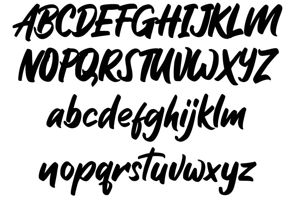 Gojacky font specimens