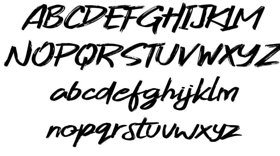 Gojira Black 字形 标本