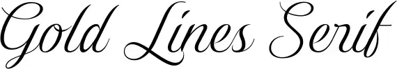 Gold Lines Serif