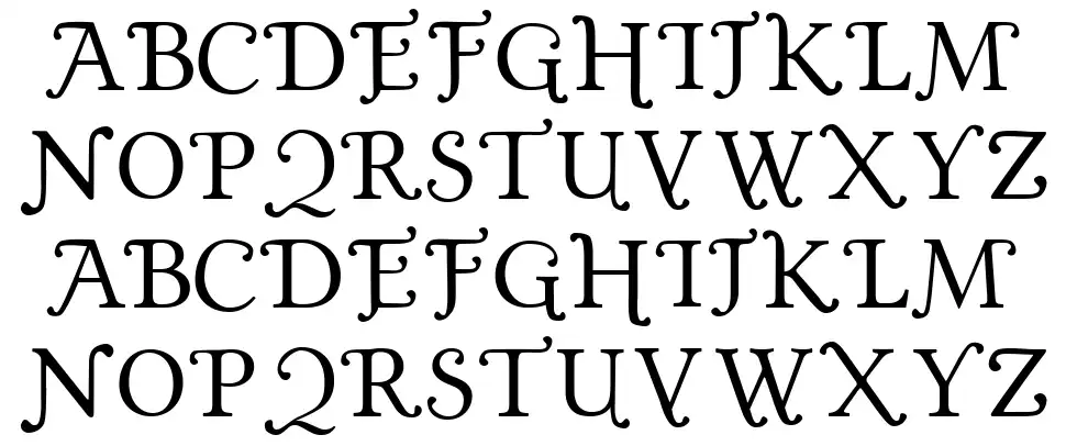 Gold Platedfont specimens