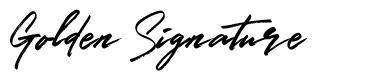 Golden Signature font