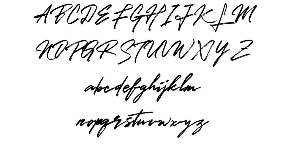 Golden Signature font Örnekler