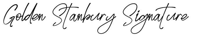 Golden Stanbury Signature font