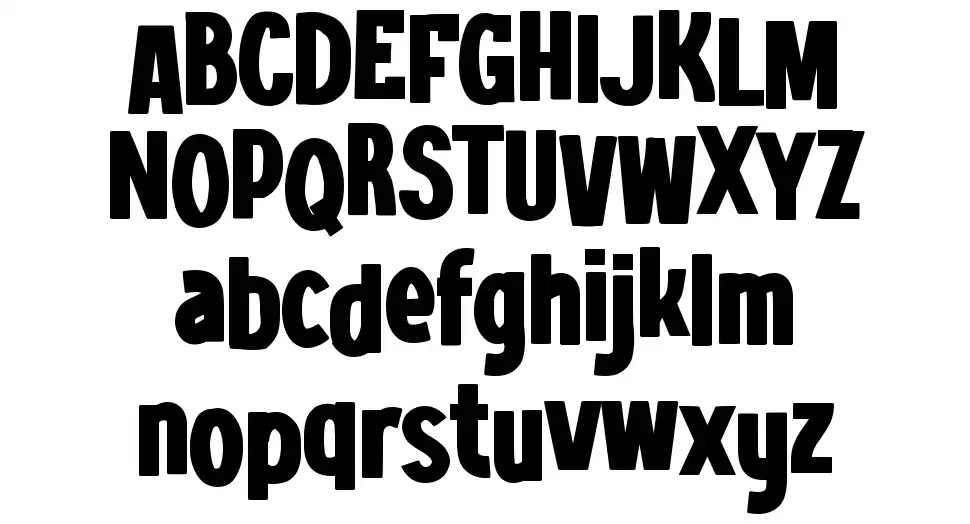 Golga font specimens