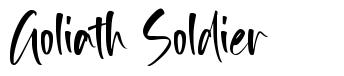 Goliath Soldier 字形