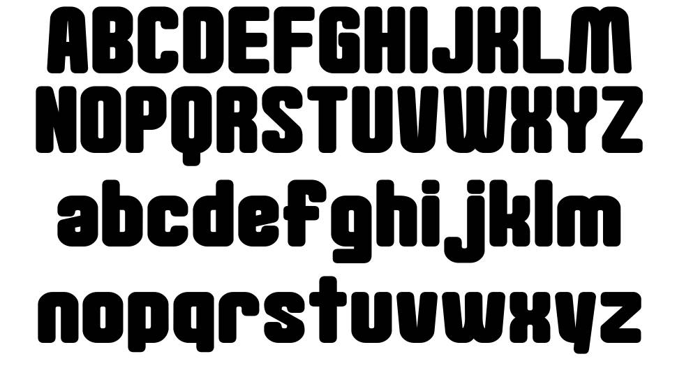 Goma Standard 02 font specimens