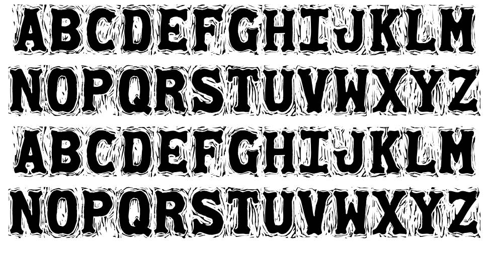 Gommogravure フォント 標本