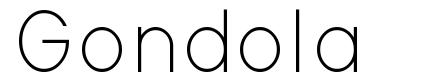 Gondola font