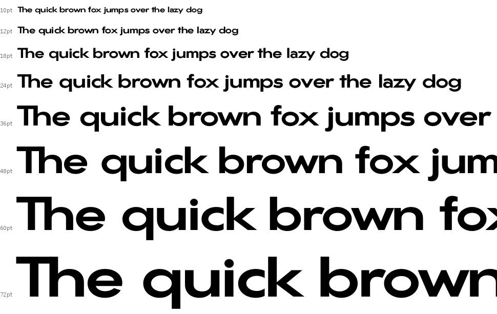 Gonzi Expanded font Waterfall
