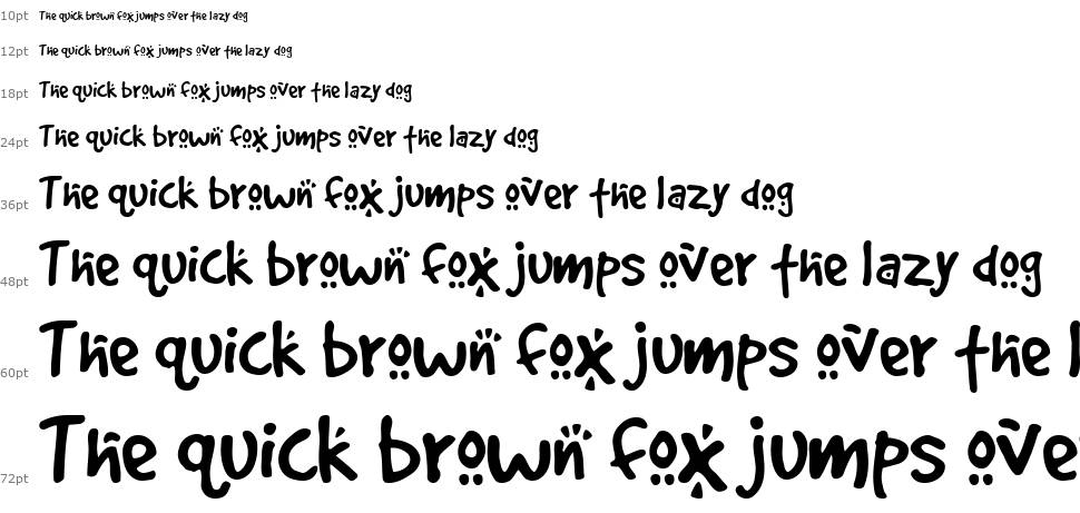 Good Dog font Waterfall