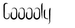Gooooly font